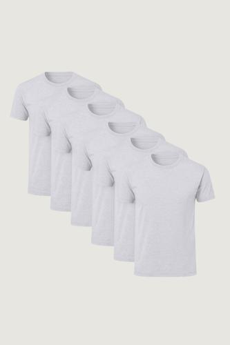 6-Pack Playera Smart Fit Gris