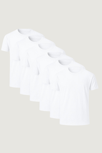6-Pack Playera Smart Fit Blanco