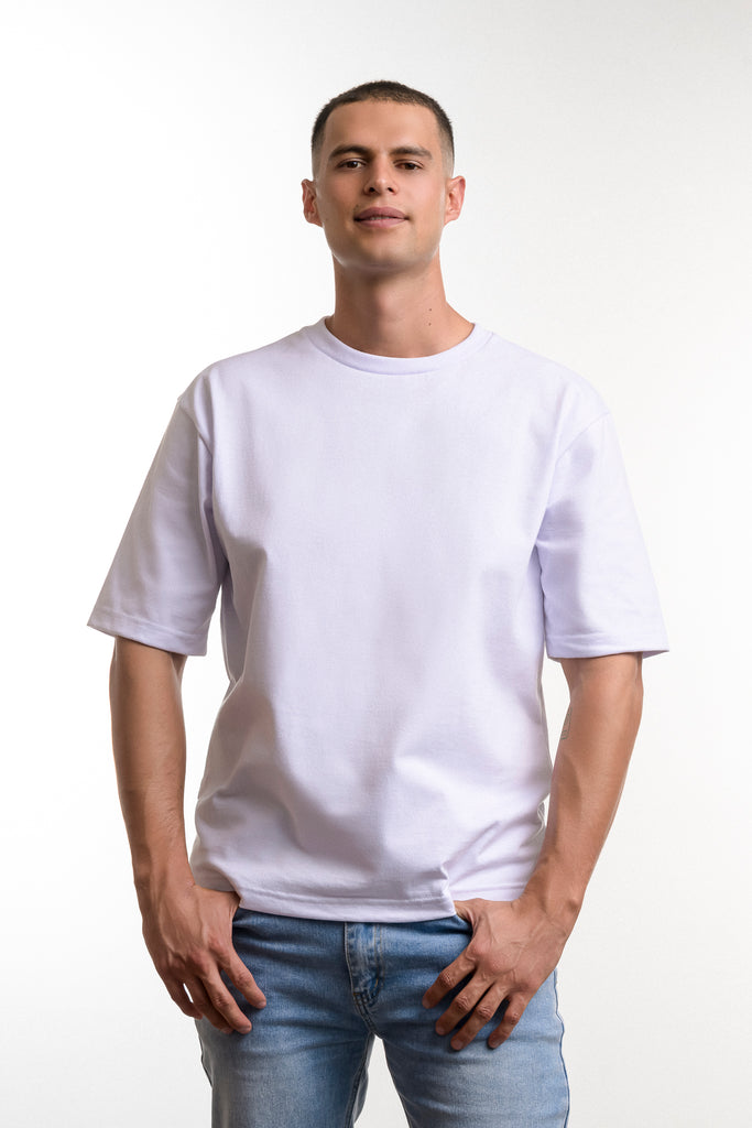 Playera Oversized Blanco